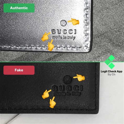 how to tell a real gucci wallet from a fake|real Gucci men's wallet.